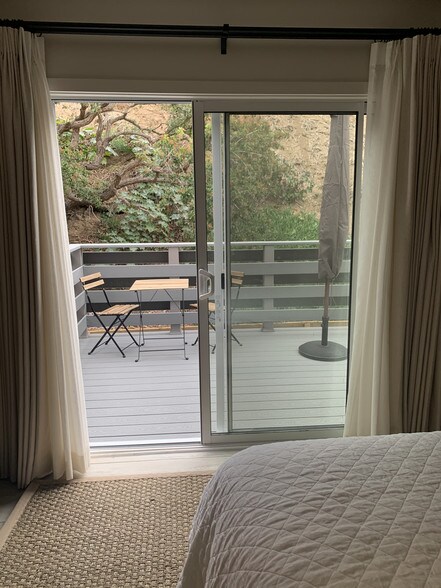 Private deck off bedroom - 22357 Pacific Coast Hwy