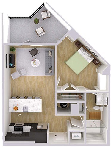 Floorplan - Foster on the Park Apartments