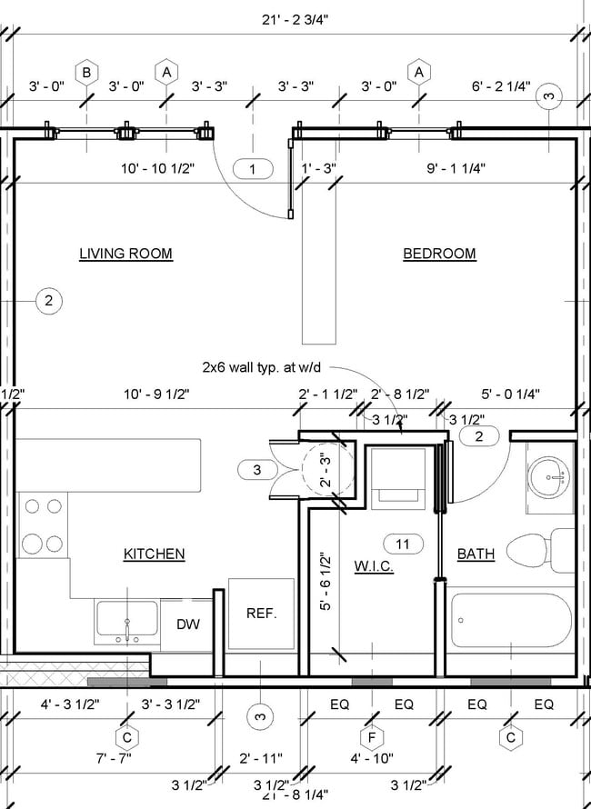 Floorplan - Twin Arch Apartments