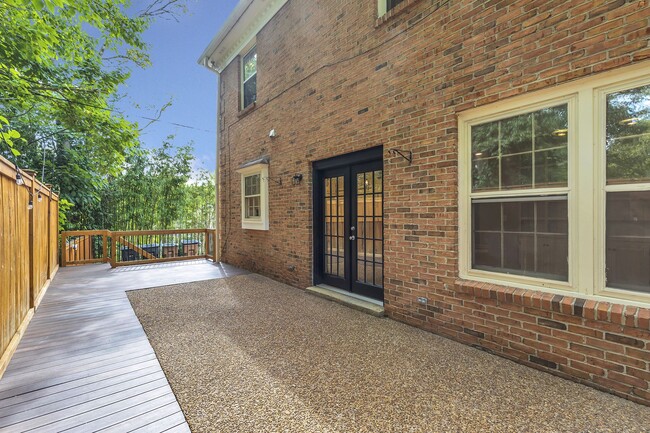 Spacious and private back deck/patio. - 153B Woodmont Blvd