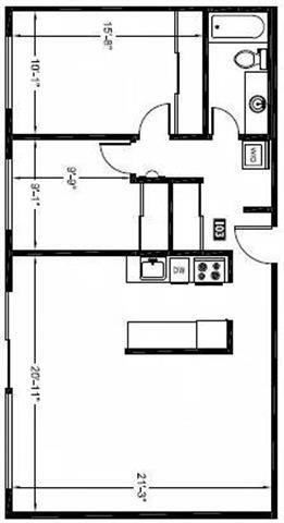 Floorplan - Bergen Apartments