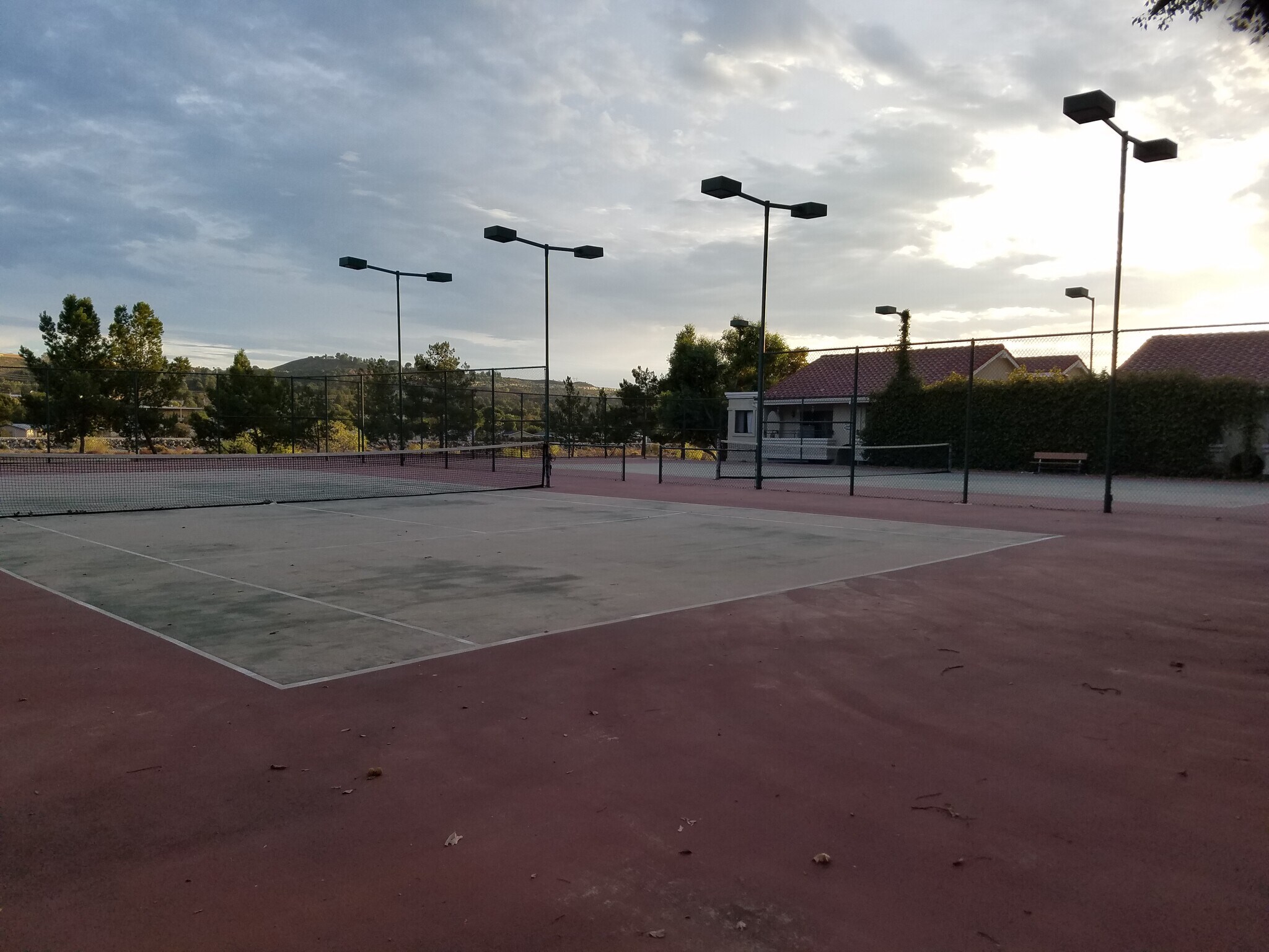 Lighted tennis courts - 27240 Luther Dr