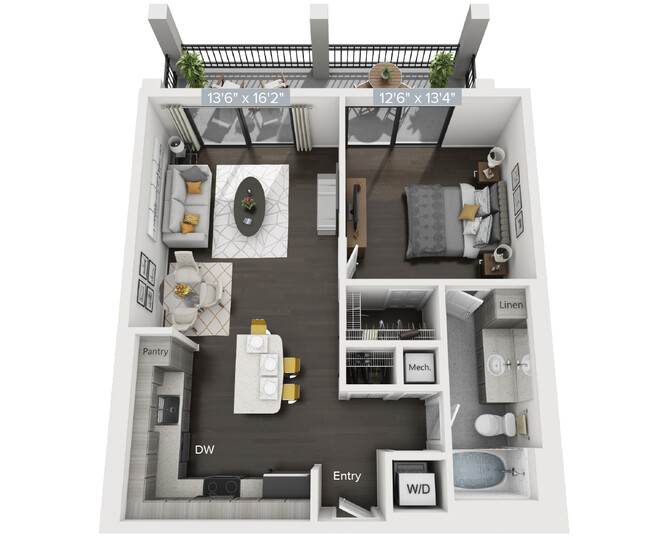 Floorplan - Avalon 850 Boca