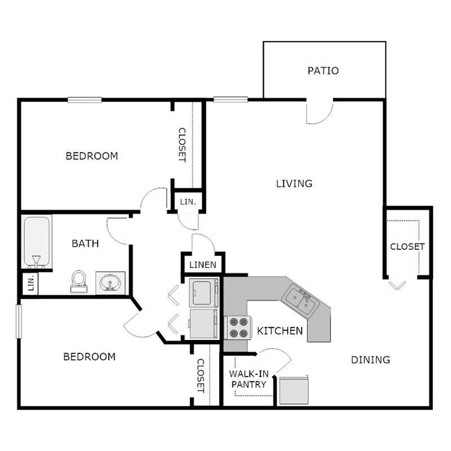 Floorplan - Cedar Creek Apartments