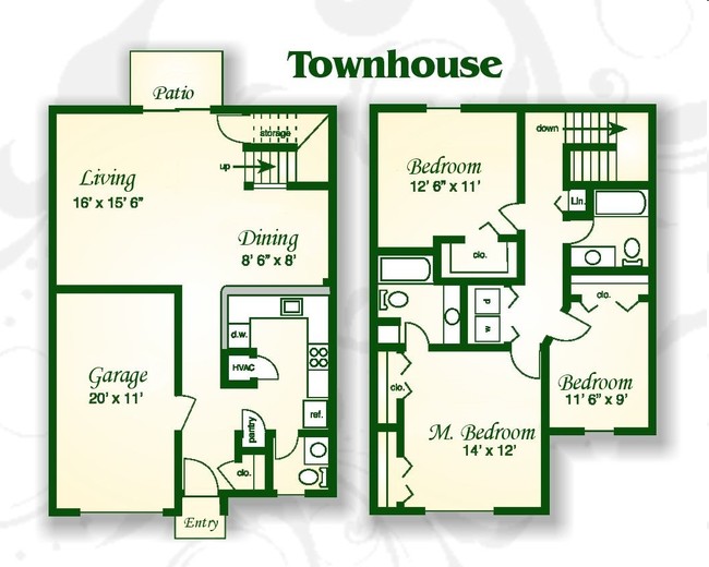 The Stono Townhouse w Gar. - Bridge Pointe Apartments and Townhomes