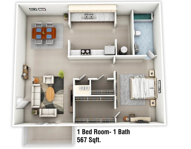 Floorplan - Country Creek Apartments