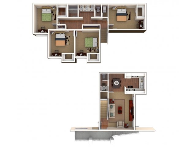 4BR/1.5BA - Bulldog Village Apartments