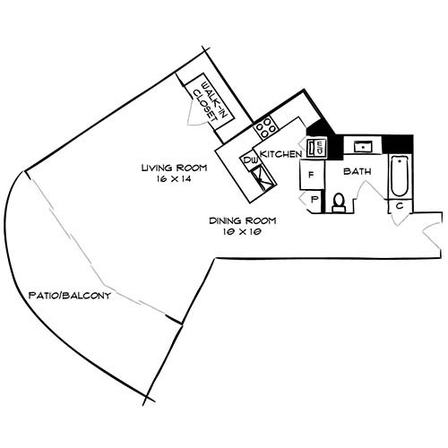 Floorplan - Flamingo South Beach