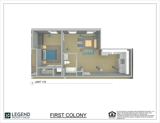 Floorplan - First Colony Flats