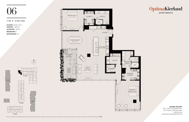 Floorplan - Optima Kierland Apartments