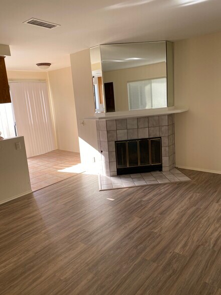 Living room with fireplace - 1209 Robinson Ave