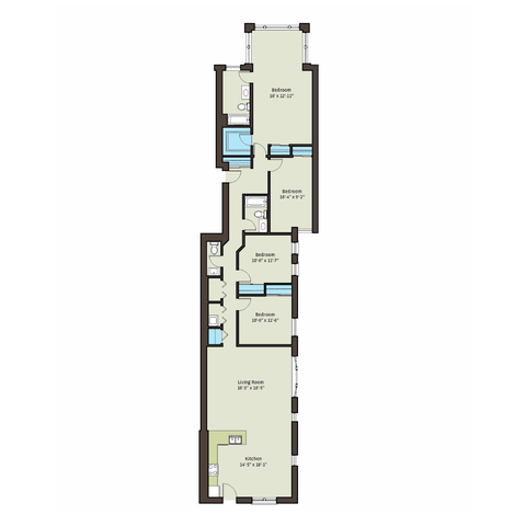 Floorplan - 5111 S. Kimbark Avenue