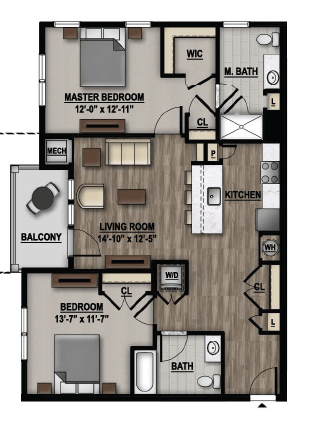 Floorplan - Parc at Princeton Junction