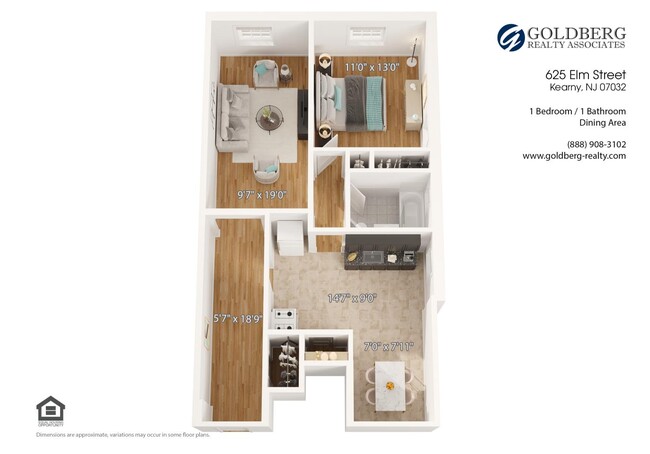 Floorplan - 625 Elm Street Apartments