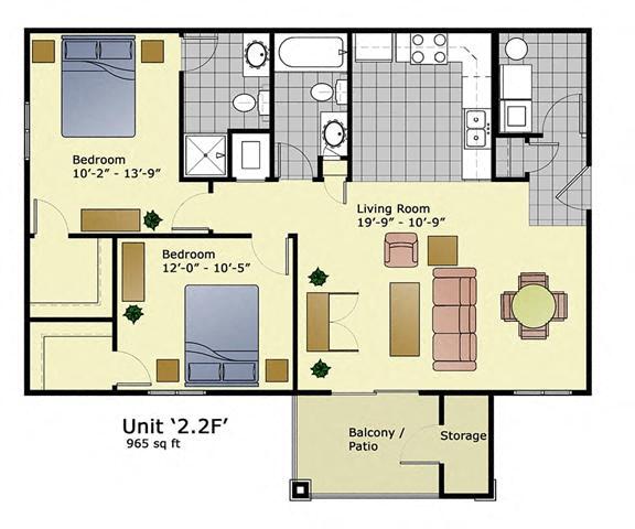 Floorplan - Grandview Apartments