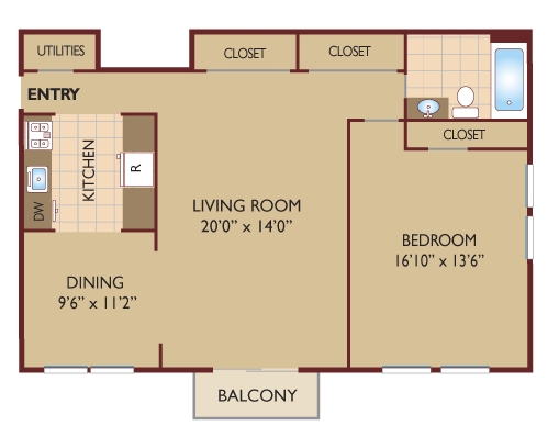 1BR/1BA - Linwood Village