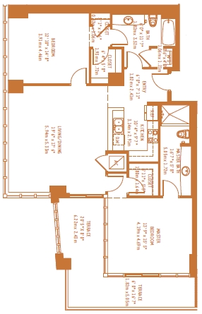 2BR/2BA - Midtown 4