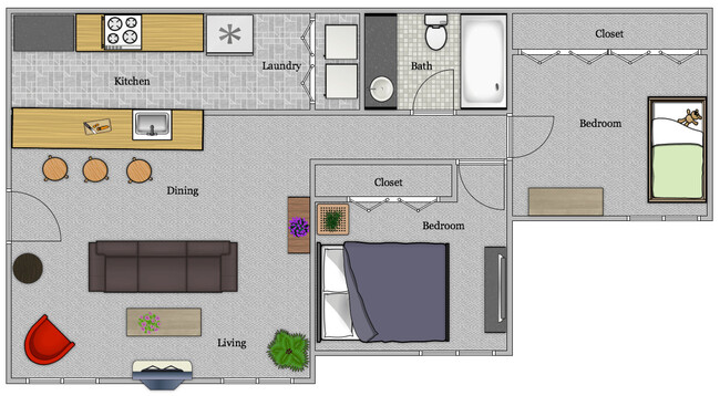 Floorplan - Harwell Apartments