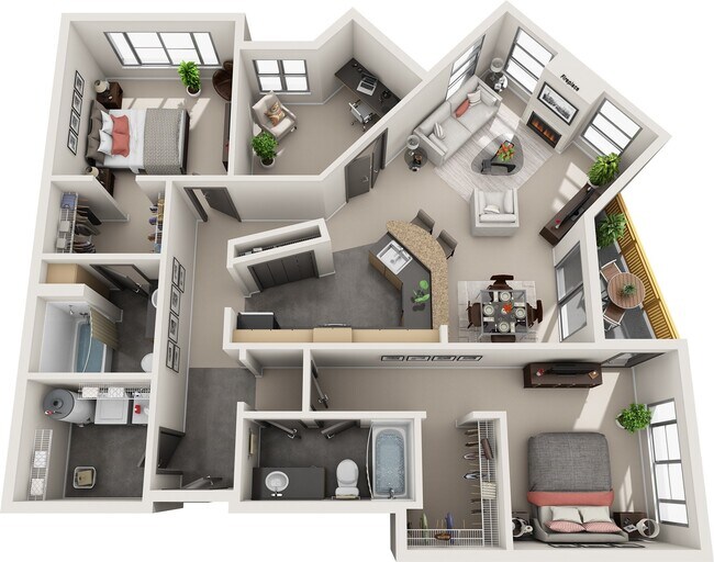 Floorplan - Saffron Apartments