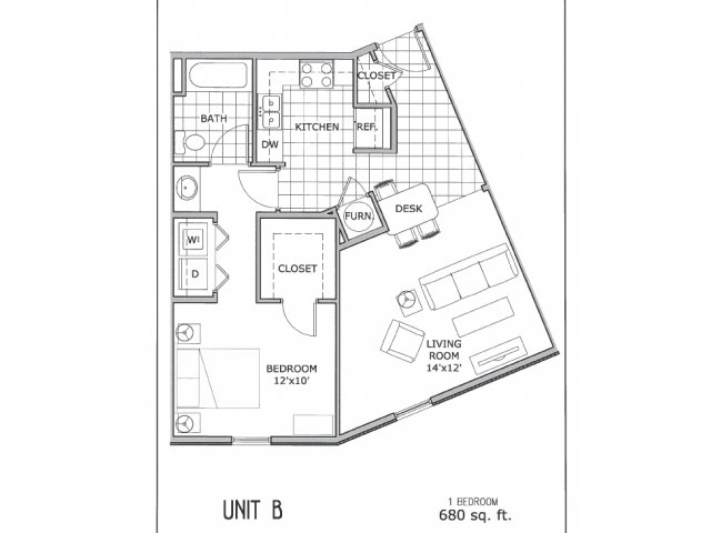 1B - The Abbey Apartments