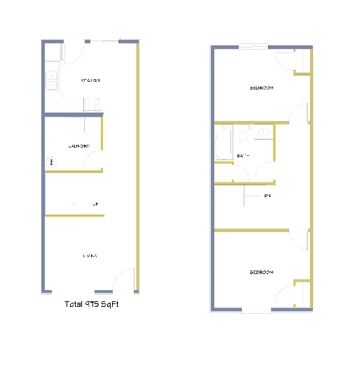2BR/2BA Townhouse - Southview Apartments