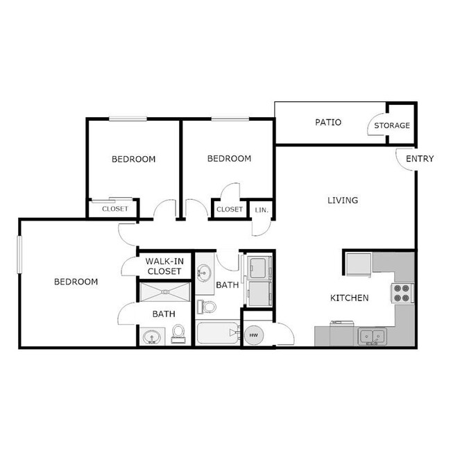 Floorplan - PARK RUN APARTMENTS