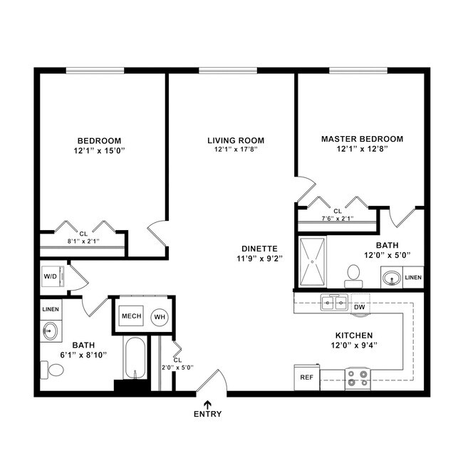Floorplan - Iron Point Apartments