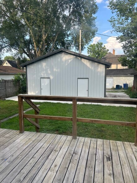 Back deck and garage - 2109 N 10th St