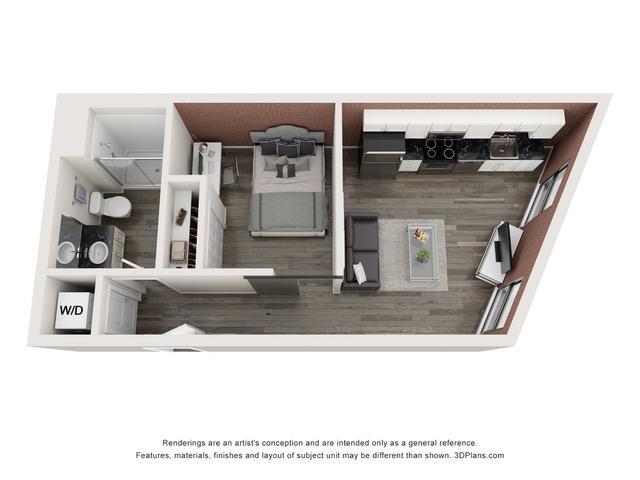 Floorplan D - 400 River St
