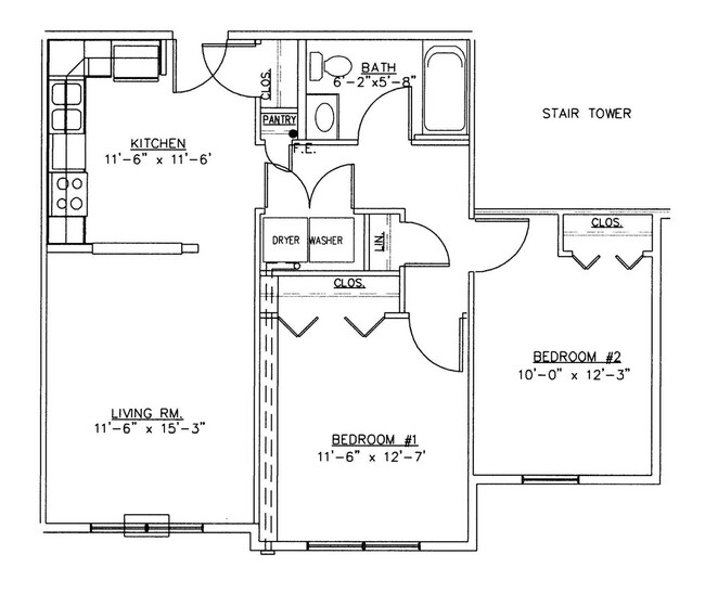 2 BR 1 Bath.png - Rockledge Pointe