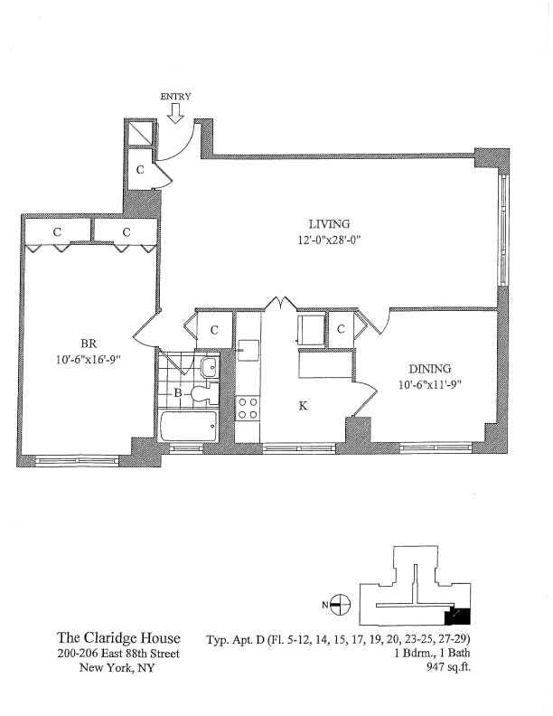 Floorplan - Claridge House