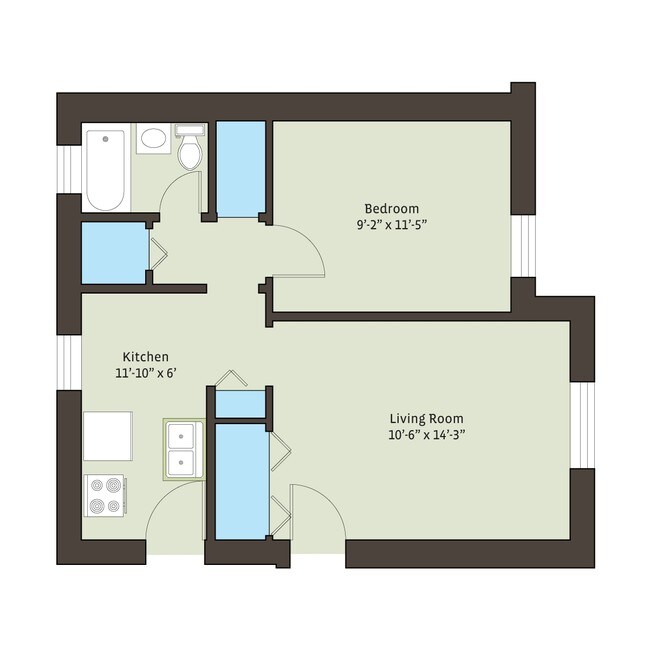 Floorplan - 4721 S. Ellis Avenue