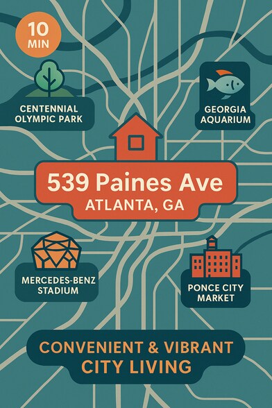 Live 10 minutes from Atlanta’s top attractions! - 539 Paines Ave NW