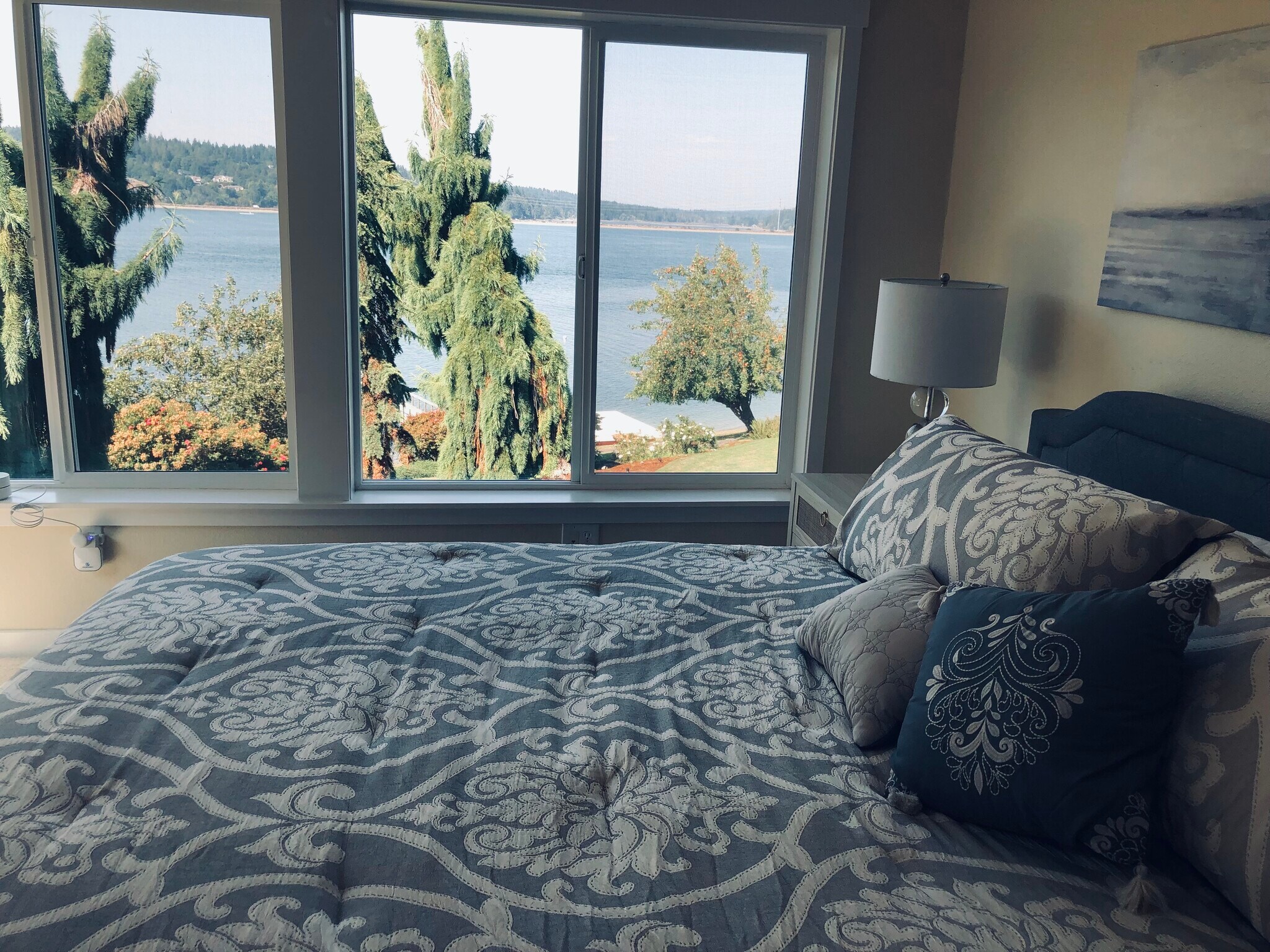 Views of the bay from the new king-sized bed - 7107 120th St NW