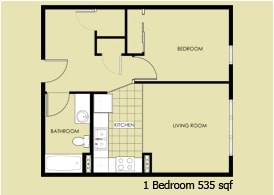 1BR/1BA - Rose Street Apartments