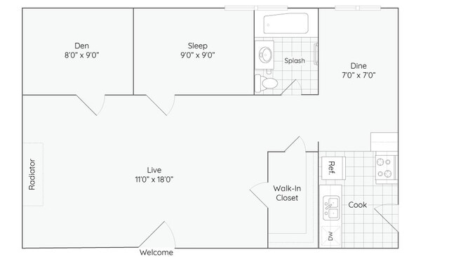 Floorplan - The Bryant at Oak Park