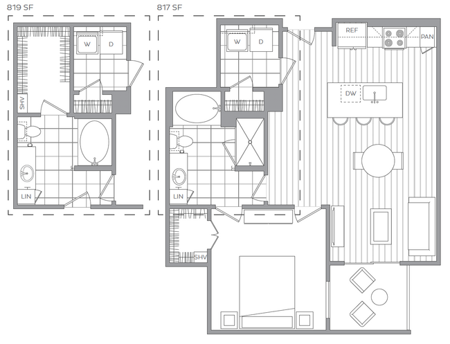 K: 1 bed / 1 bath - Hanover Parkview