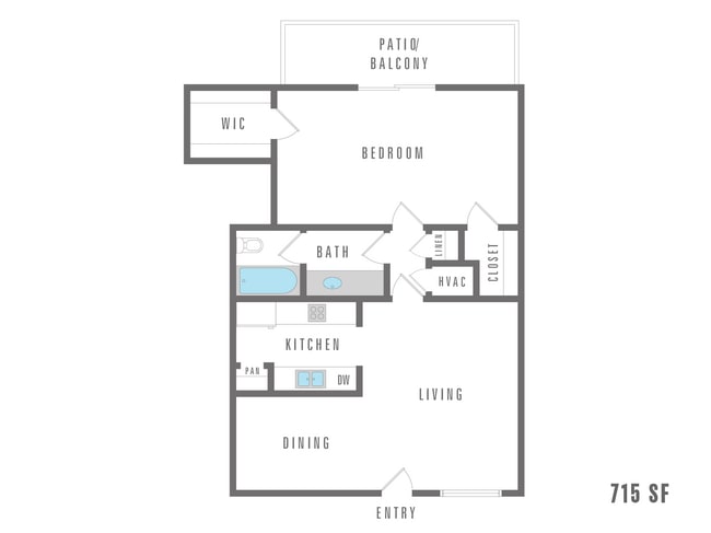 One bedroom, one bathroom - Blue Vine