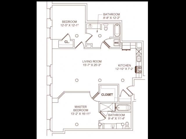 2BR/2BA - Baker Square Condominiums