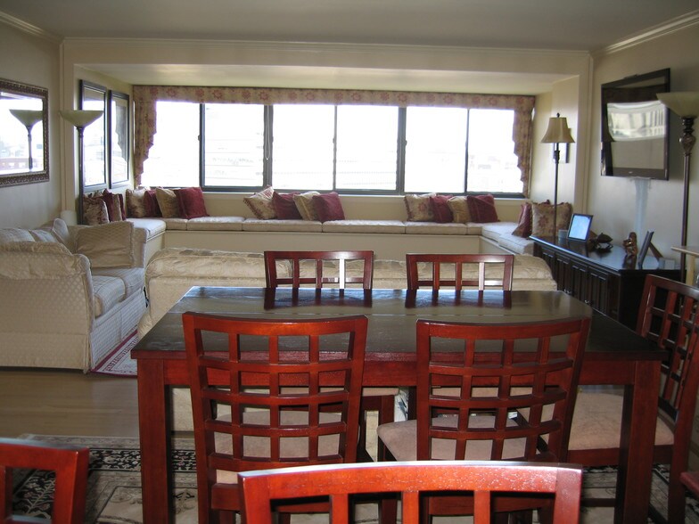 view from kitchen to enclosed balcony - 6 Whittier Pl
