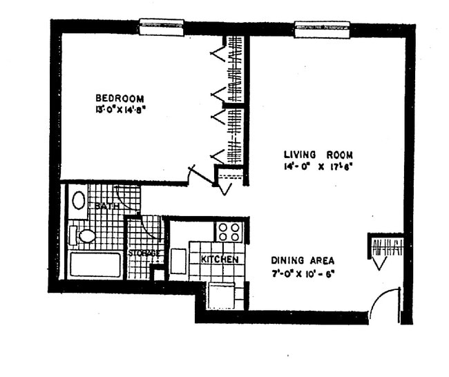 1BR/1BA - Hampshire House