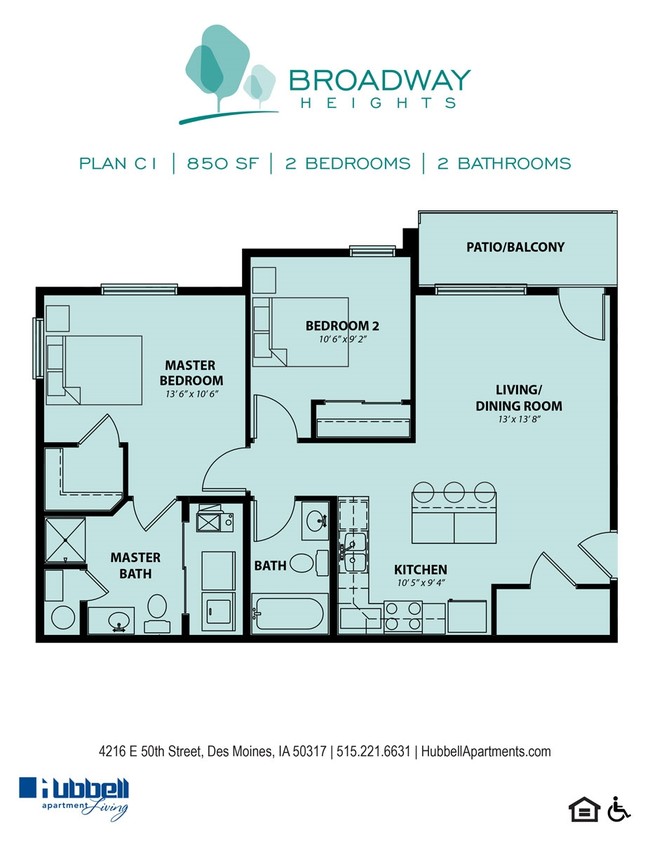 Plan C - Broadway Apartments at Capitol Heights