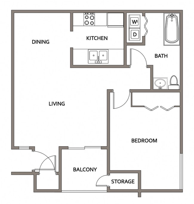 Floorplan - 544 Southern Apartments