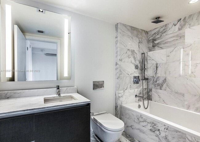 Beautiful Marble Shower - 1451 Brickell Ave