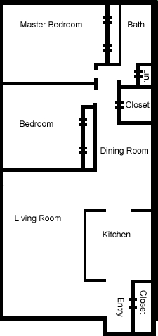 2BR/1BA - Tudor Arms