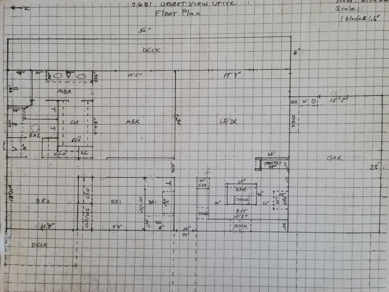 Floor Plan - 5681 Desert View Dr