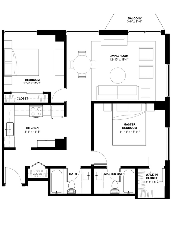 Floorplan - 1250 Lasalle