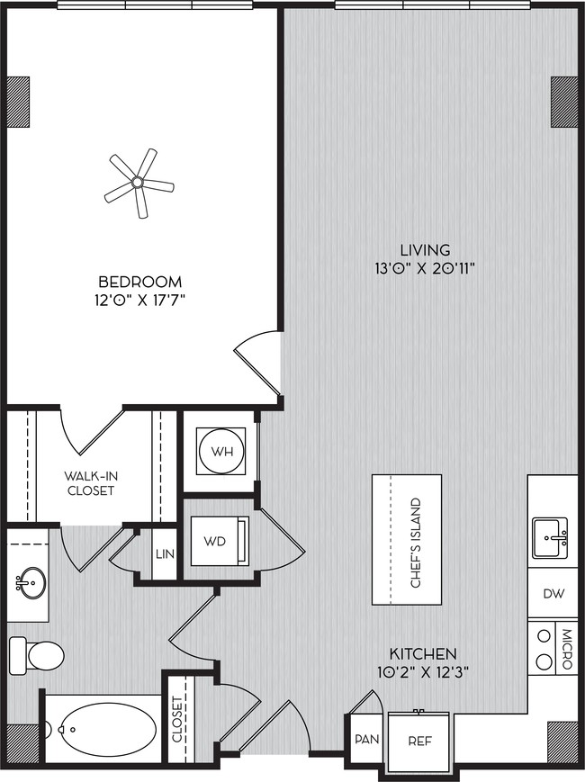 Floorplan - City View Vinings Apartments