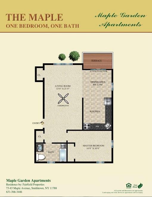 Floorplan - Maple Garden Apartments