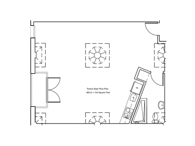 Twelfth Floor Plan - Cosmo Lofts